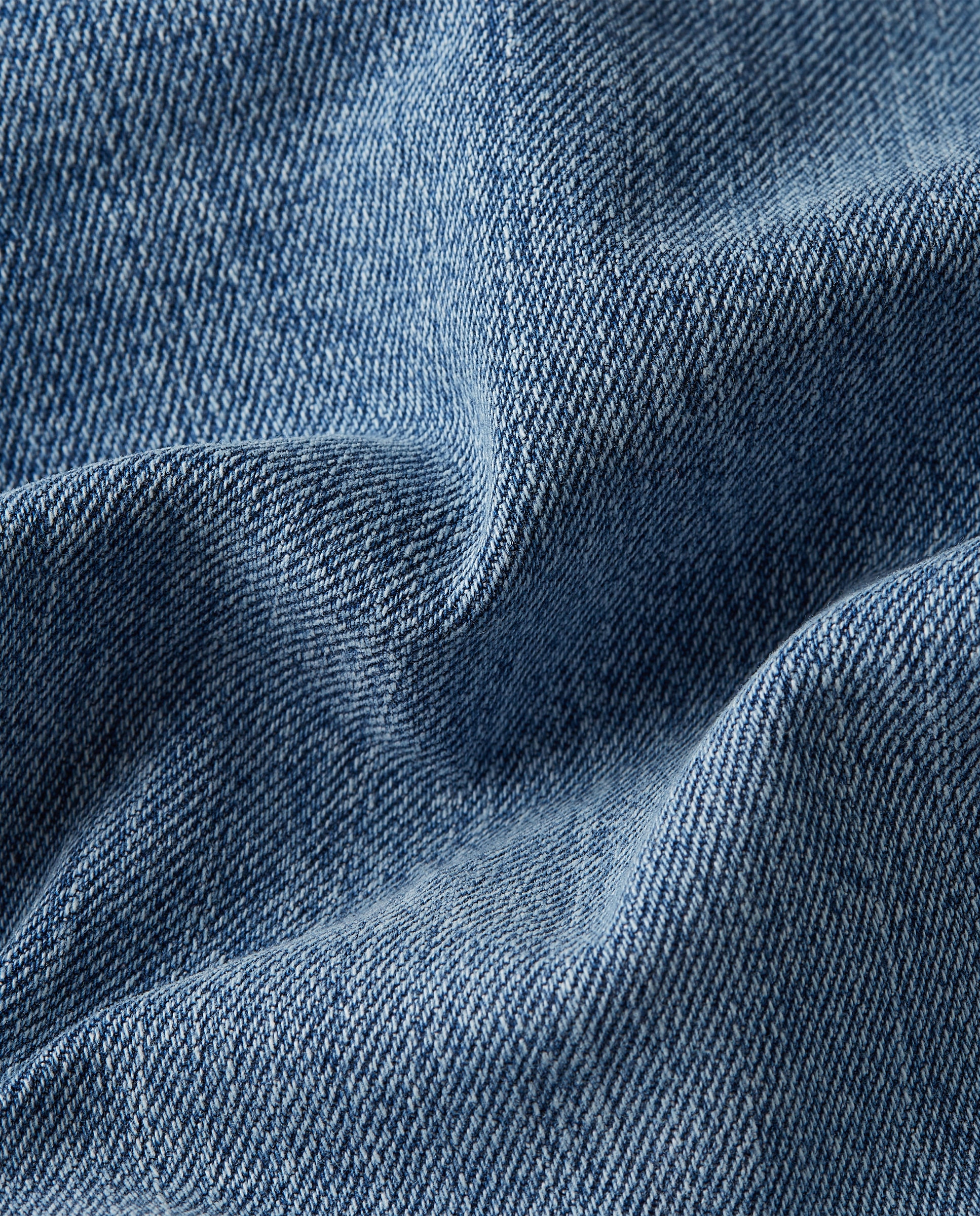 Jeans com Fecho Oculto Azul-5