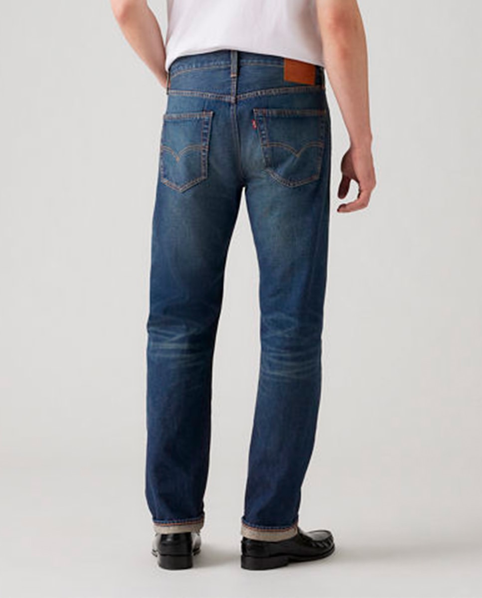 Jeans 501® Original Straight de Algodão Azul-índigo-3