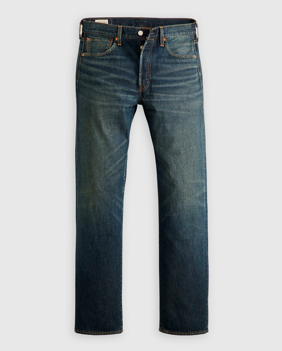 Jeans 501® Original Straight de Algodão Azul-índigo-5