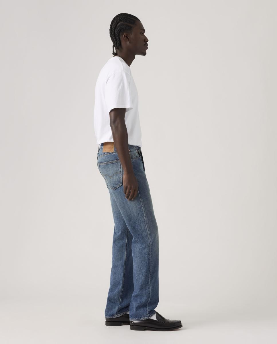 Jeans 501® Original Straight de Algodão Azul-4