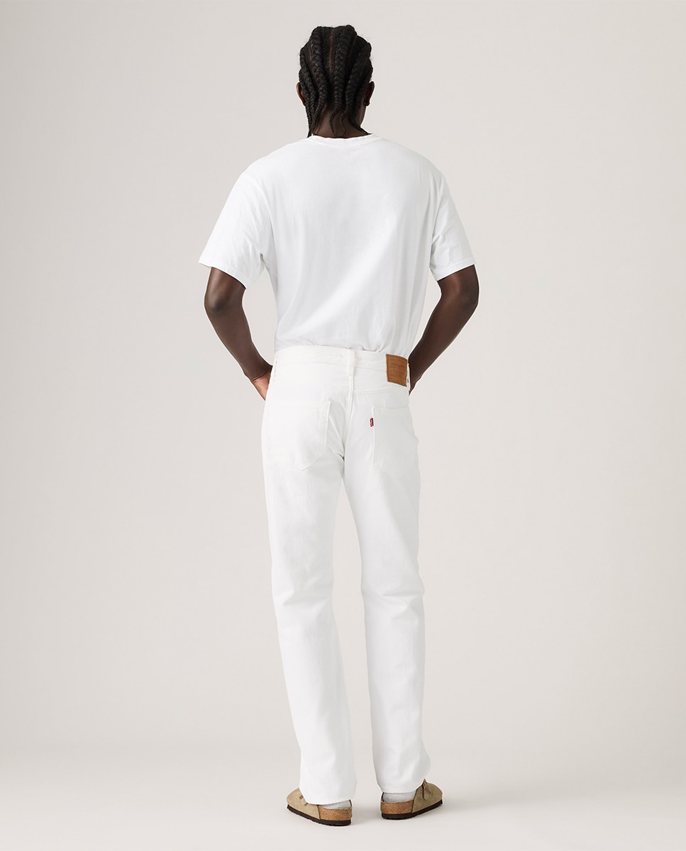 Jeans 501® Original Straight de Algodão Branco-3
