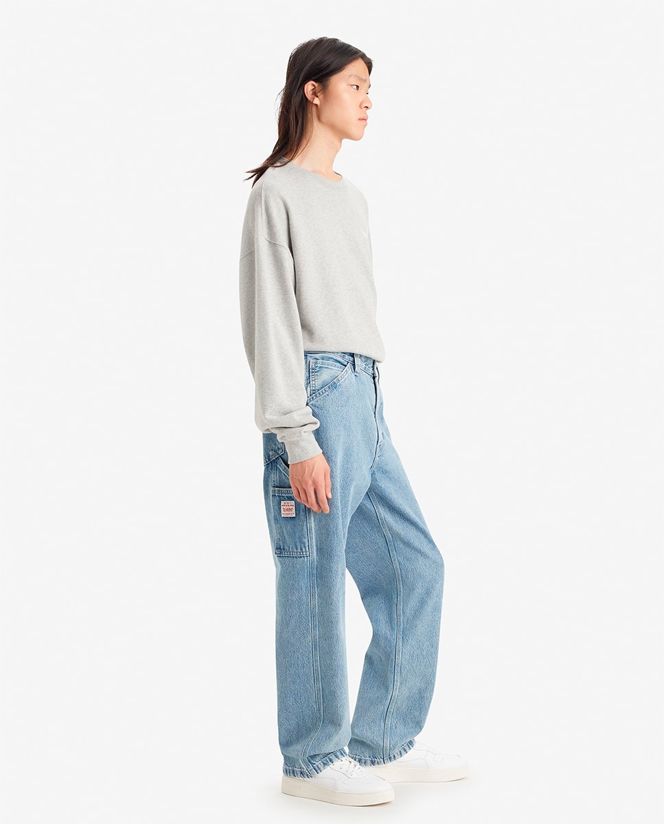 Jeans de Homem 568?  Loose Straight Carpenter Azul-claro-4
