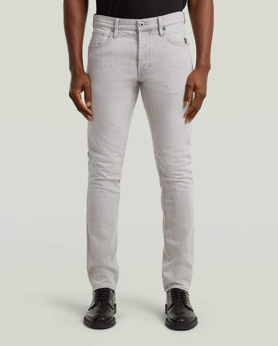 Jeans 3301 Justas Cinzento-2