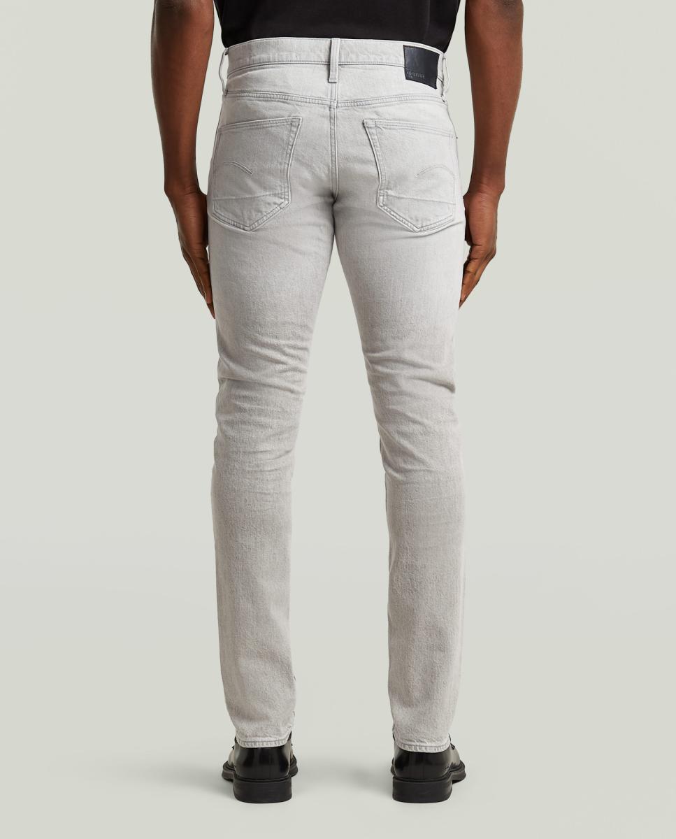 Jeans 3301 Justas Cinzento-3