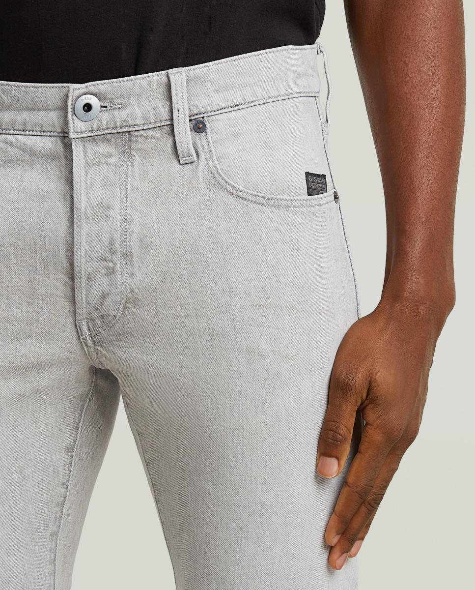 Jeans 3301 Justas Cinzento-4