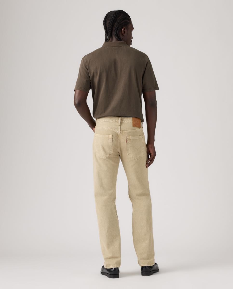 Jeans 501® Original Straight de Algodão Camel-3