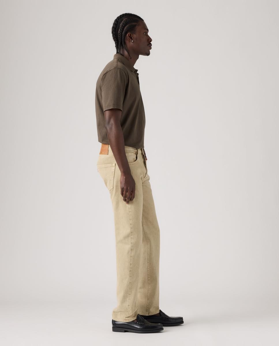 Jeans 501® Original Straight de Algodão Camel-4