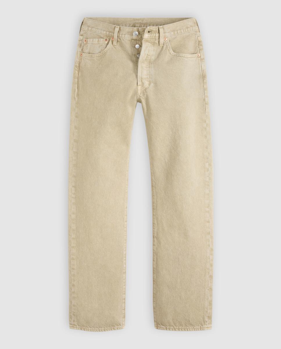 Jeans 501® Original Straight de Algodão Camel-5