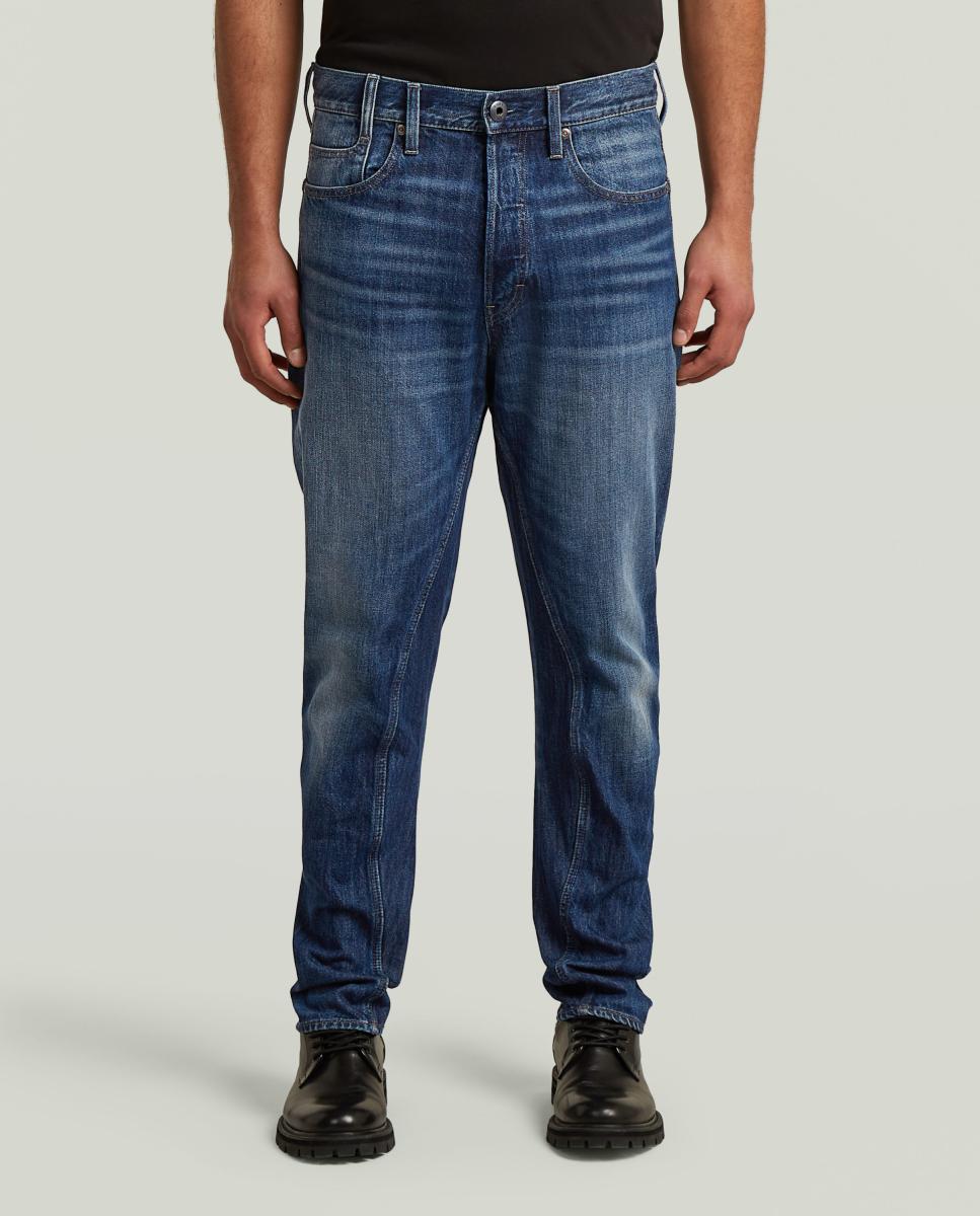 Jeans Modelo Arc 3D de Corte Relaxed e Cintura Média Azul-2