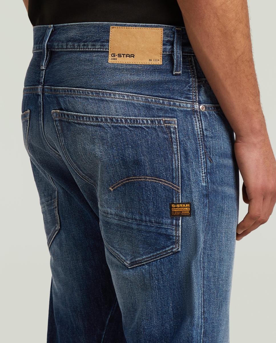 Jeans Modelo Arc 3D de Corte Relaxed e Cintura Média Azul-4