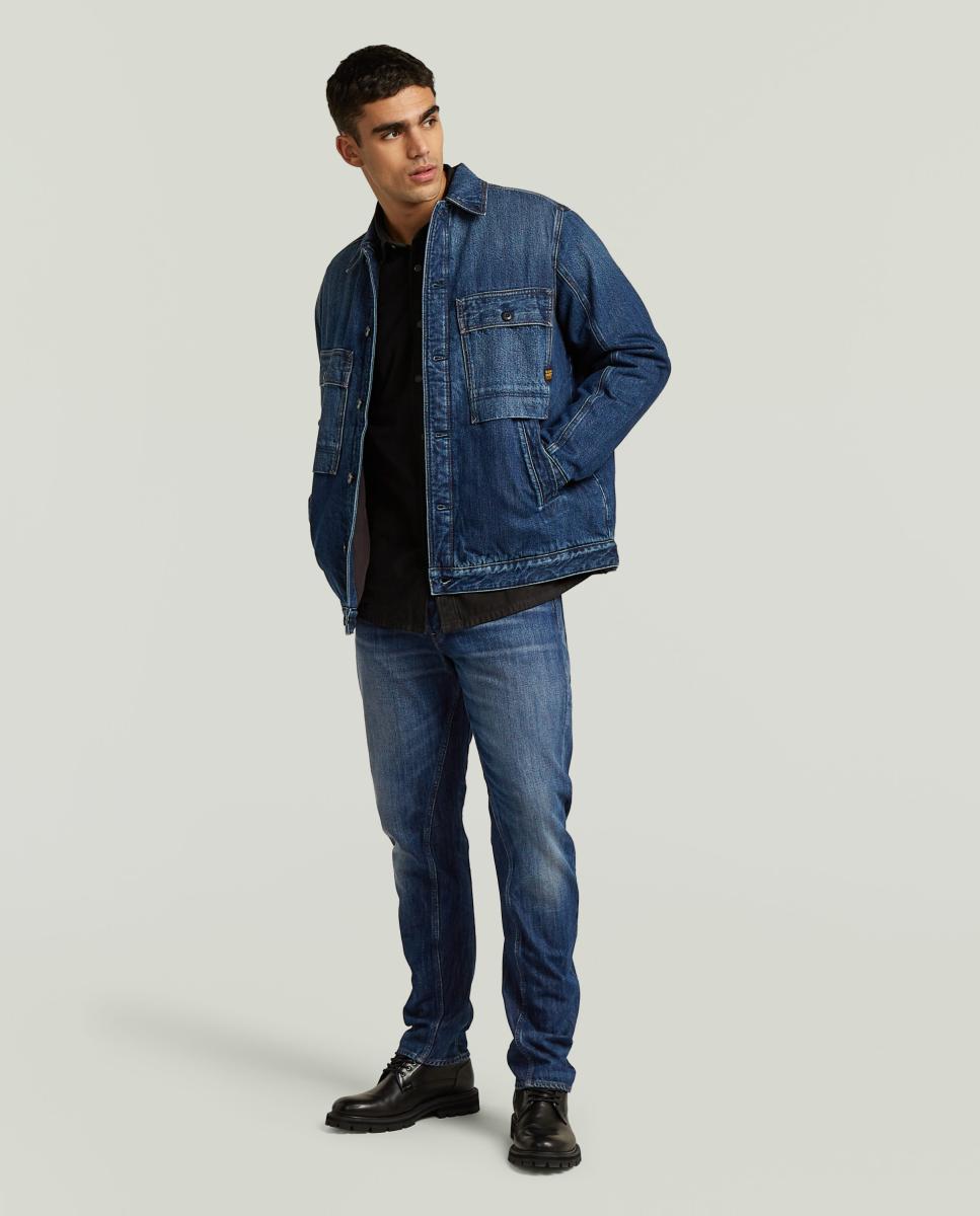 Jeans Modelo Arc 3D de Corte Relaxed e Cintura Média Azul-7