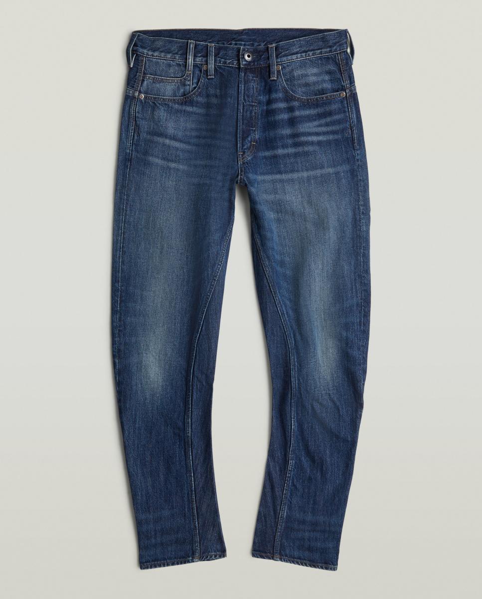 Jeans Modelo Arc 3D de Corte Relaxed e Cintura Média Azul-6