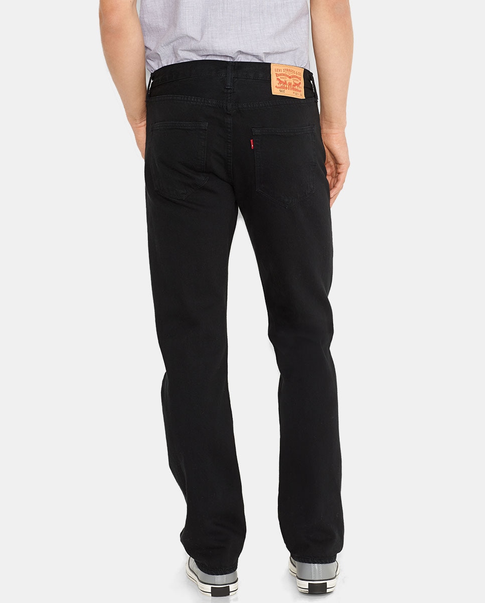 Jeans de homem Levi's 501 regular pretas Preto-3