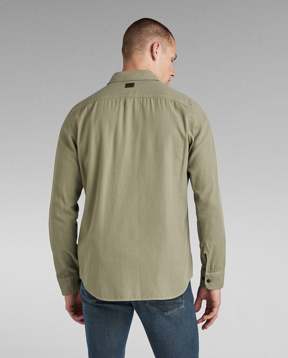 Camisa Marine de Corte Justo Verde-2