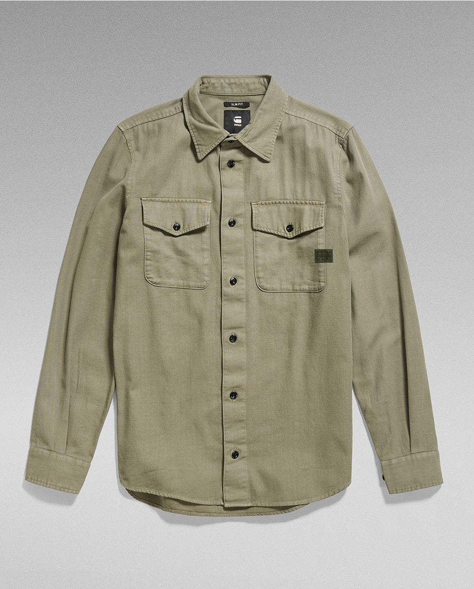 Camisa Marine de Corte Justo Verde-6