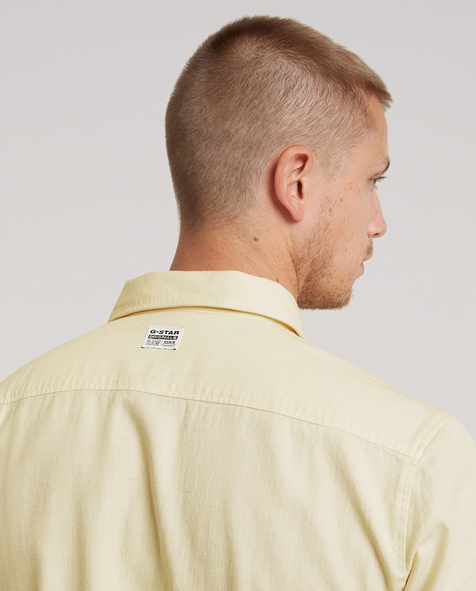 Camisa Marine de Corte Justo Bege-4