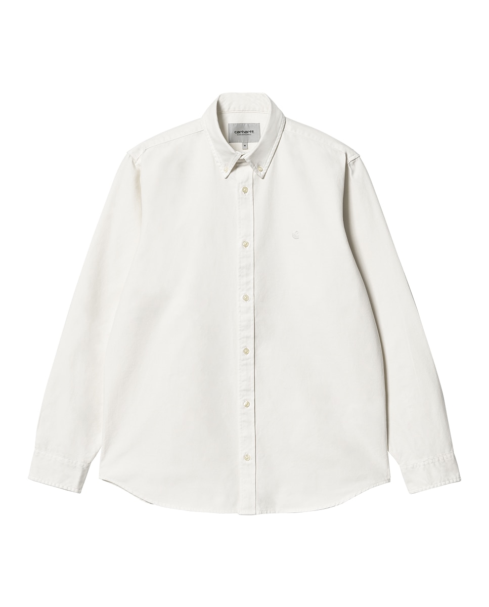 Camisa Bolton Shirt com Manga Comprida Branco-1