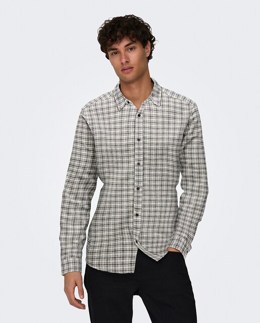 Imagen 0 de Camisa de hombre regular de cuadros