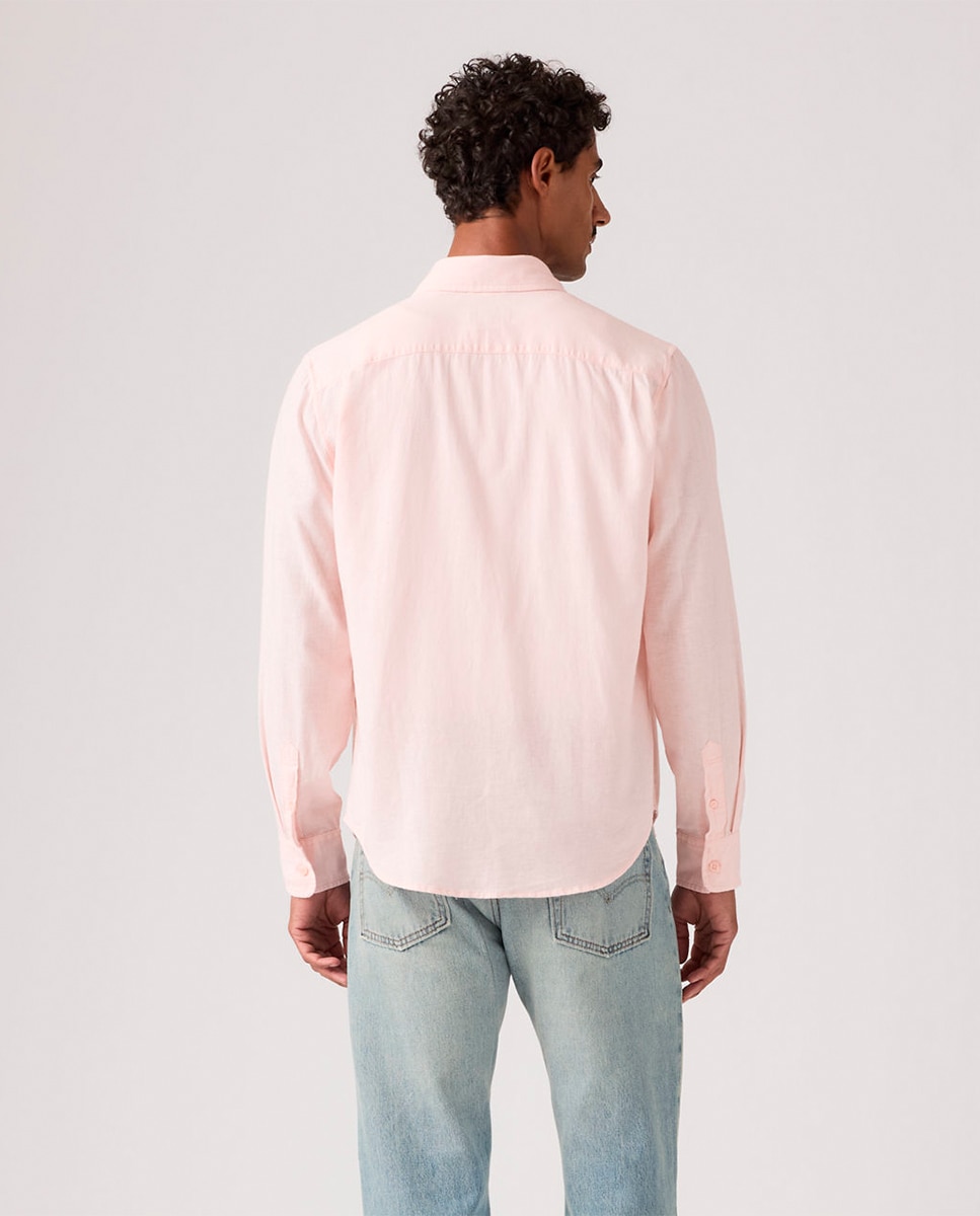 Camisa de Manga Comprida Rosa-2