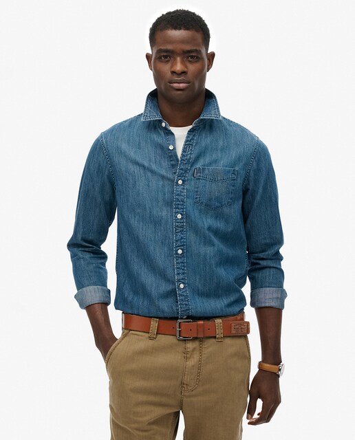 Imagem 0 de Camisa de Ganga Essentials de Manga Comprida