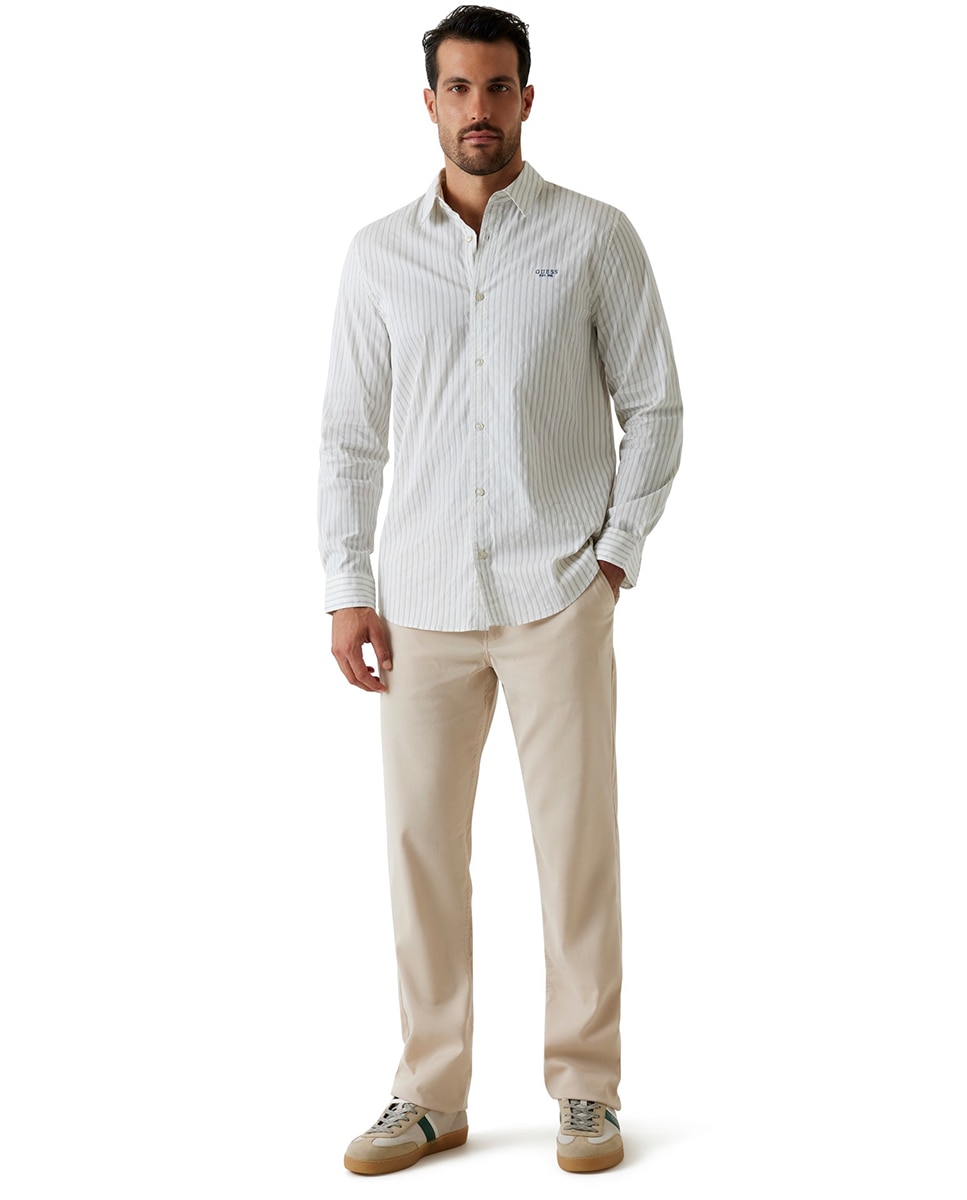 Camisa de Manga Comprida Multicolor-5