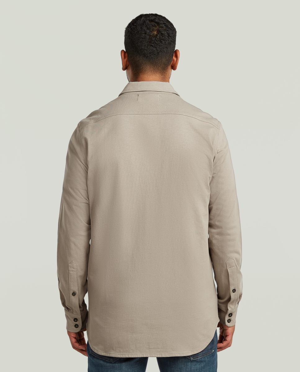 Camisa de Malha Regular Bege-2