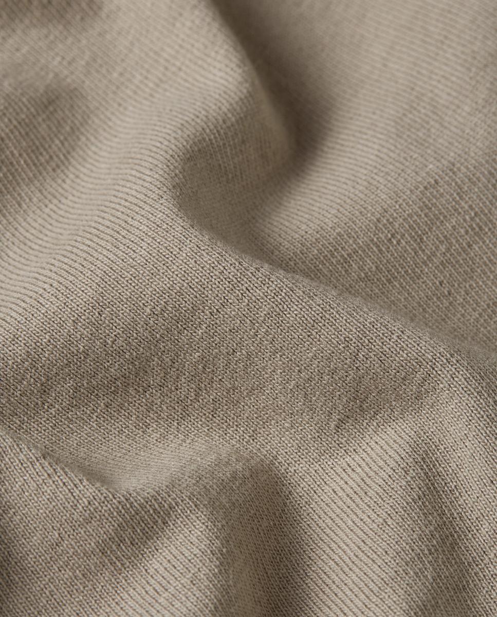 Camisa de Malha Regular Bege-5