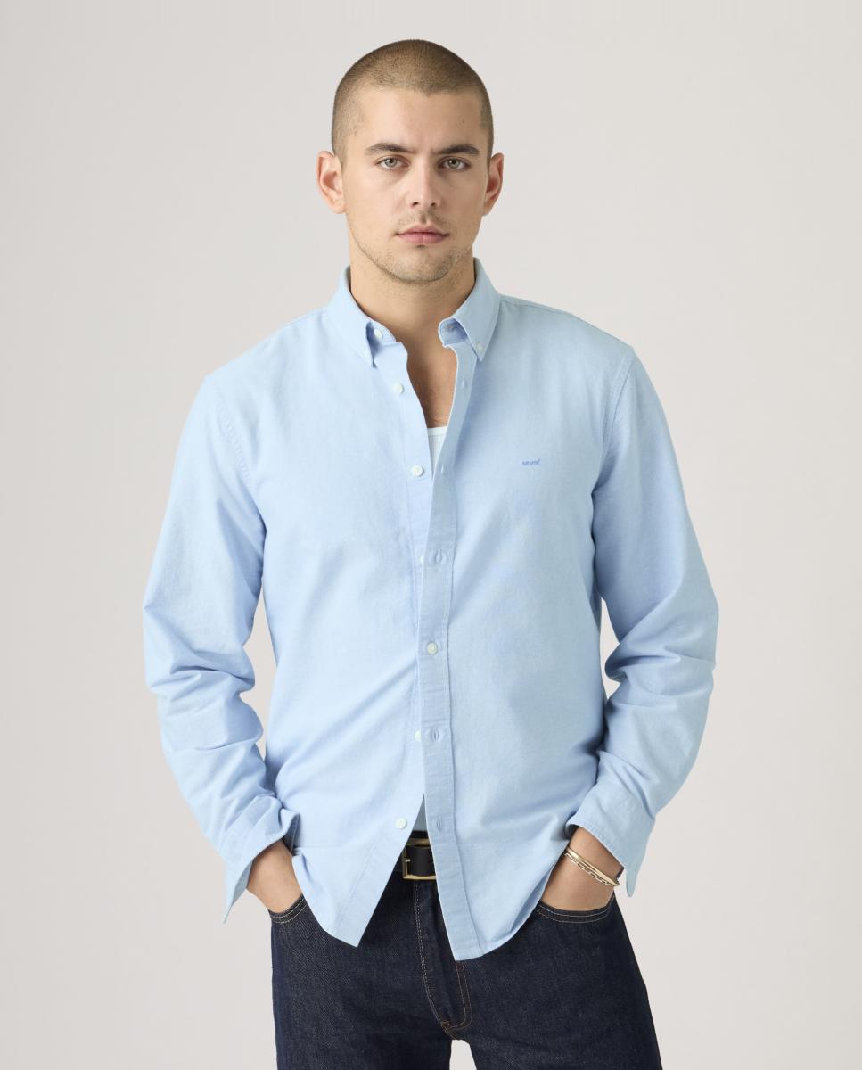 Camisa de hombre de manga larga - Levi's - Azul claro Azul claro-4