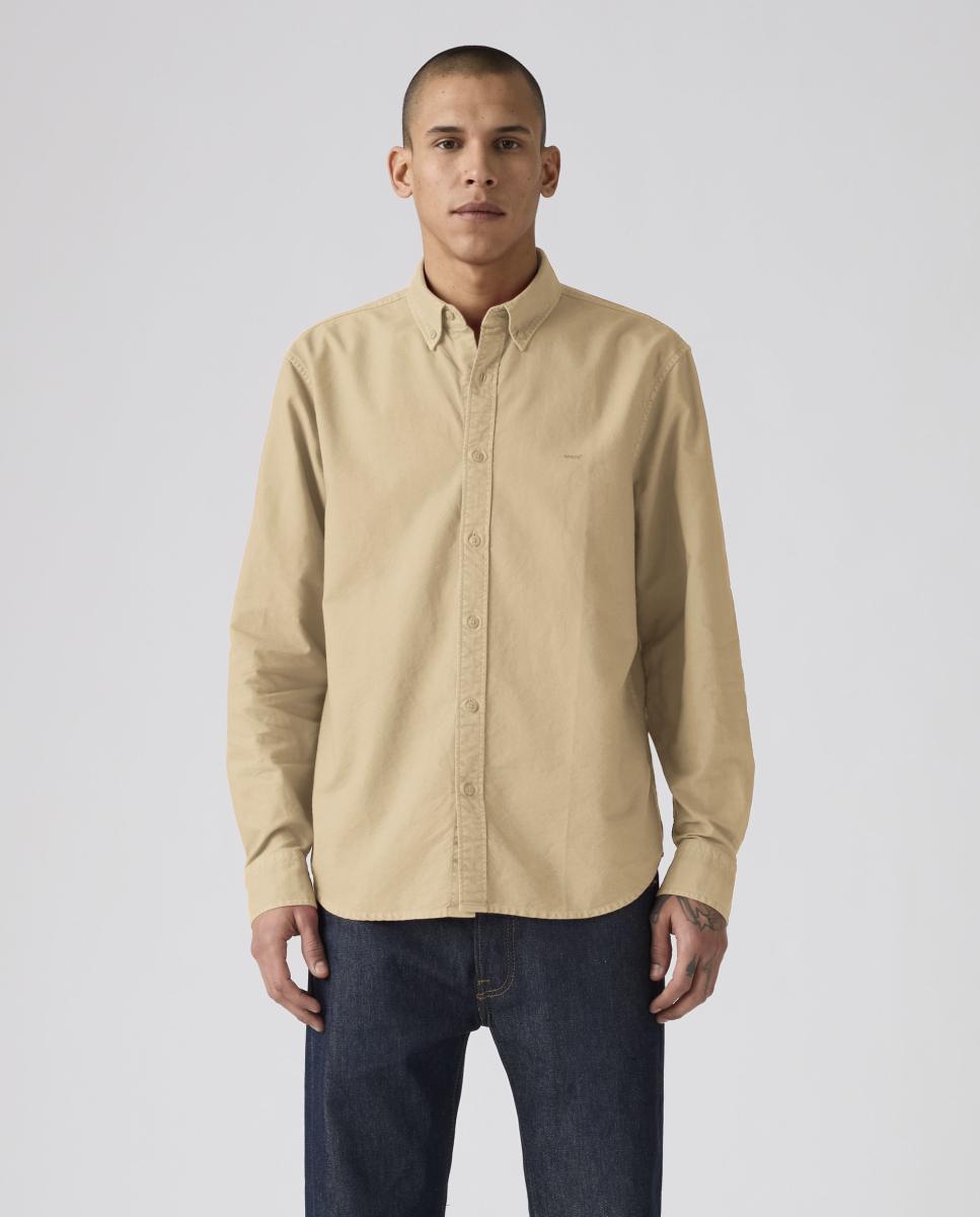 Camisa de hombre de manga larga - Levi's - Kaki Kaki-1