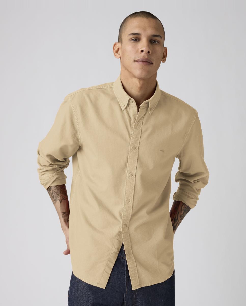 Camisa de hombre de manga larga - Levi's - Kaki Kaki-4