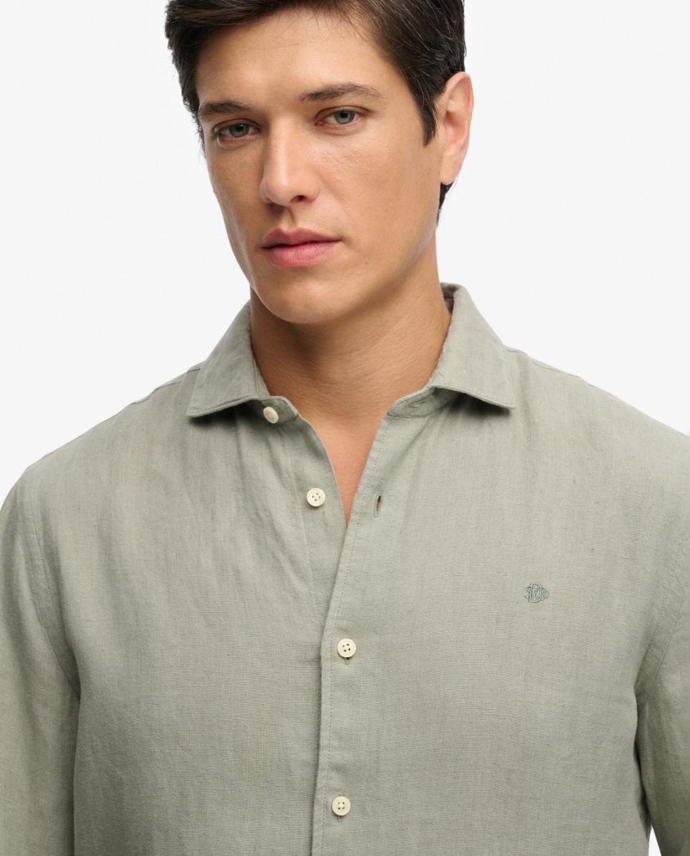 Imagem 0 de Camisa Riviera de Linho com Manga Comprida