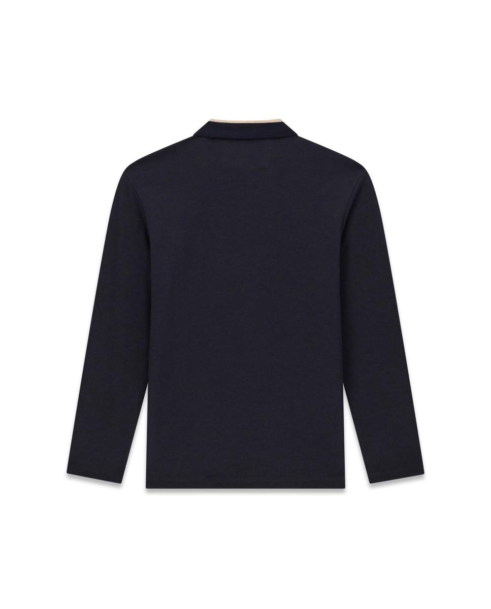Polo de manga larga de hombre - Guess - Azul marino Azul marino-2