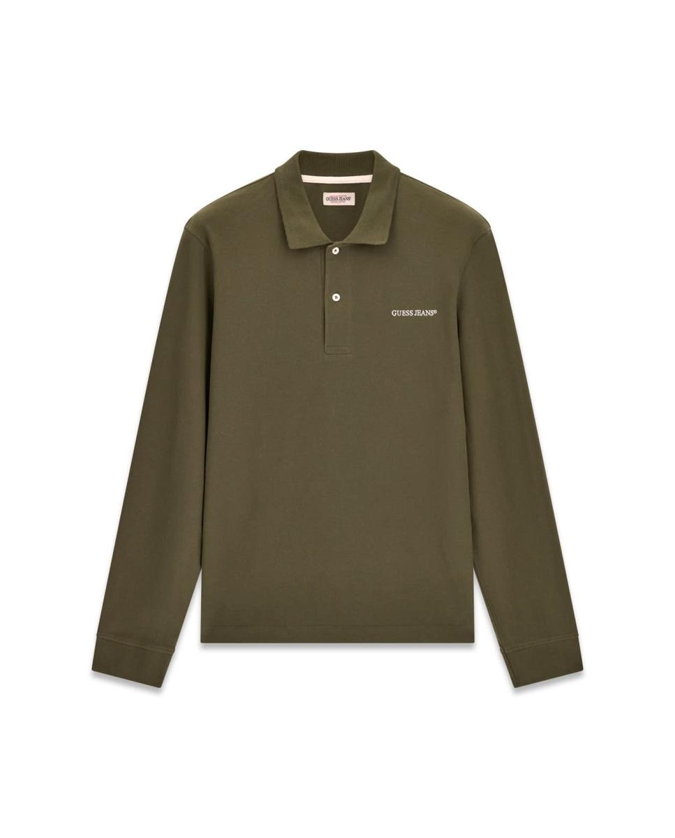 Polo de Manga Comprida Verde-5