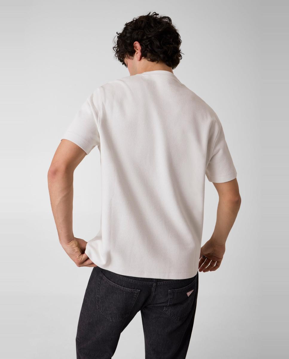 T-shirt com Manga Curta Branco-2