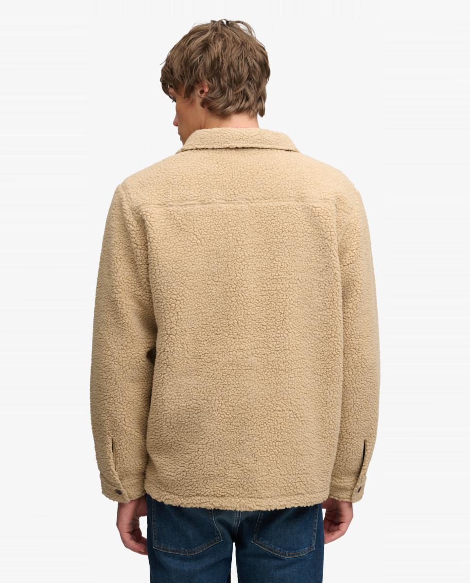 Sobrecamisa polar de hombre Retro - Superdry - Marrón Marrón-2