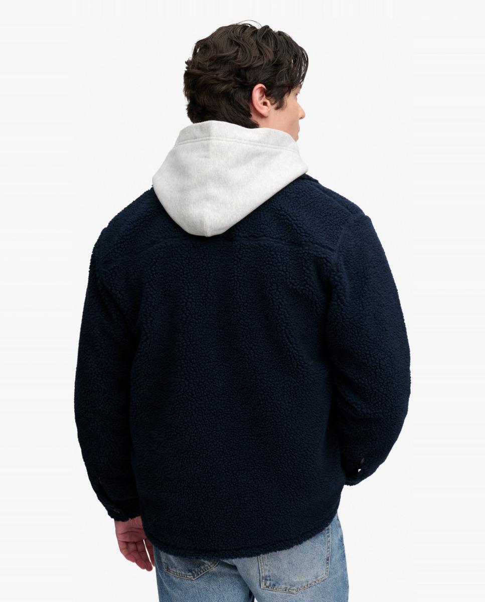 Sobrecamisa polar de hombre Retro - Superdry - Azul marino Azul marino-2