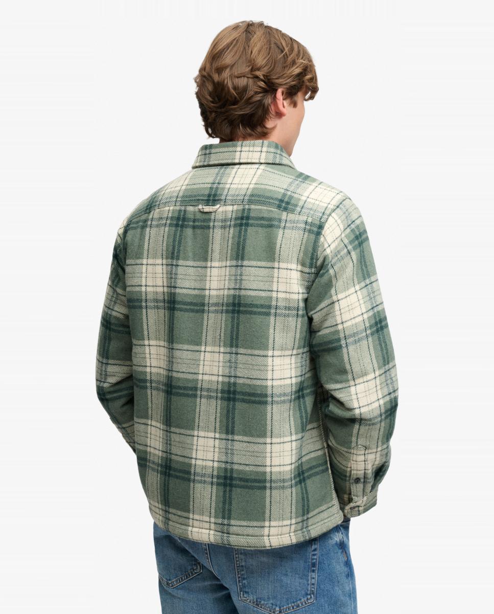 Sobrecamisa de hombre Miller con forro - Superdry - Verde Verde-2