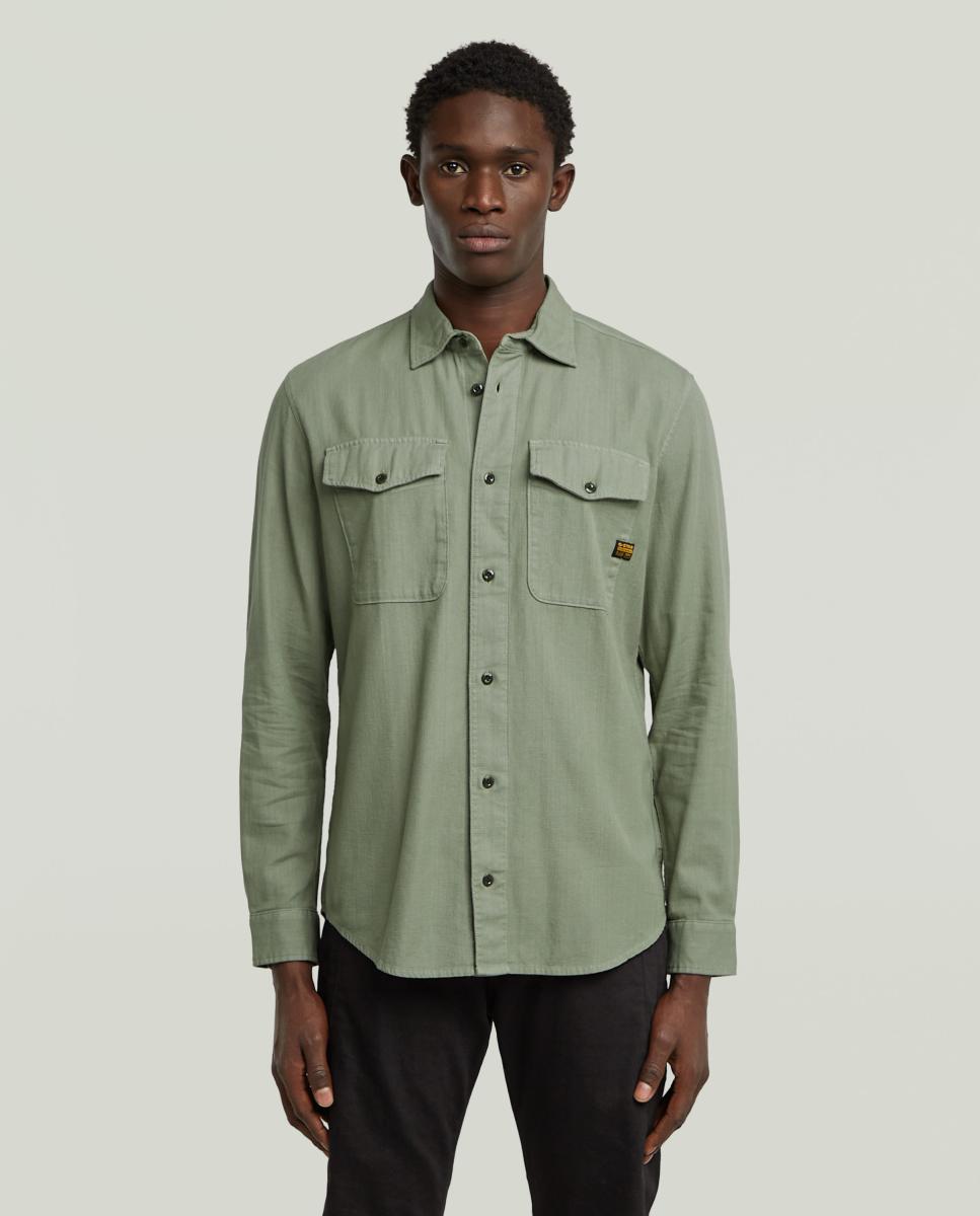 Imagen 1 de Camisa de hombre de corte entallado Verde