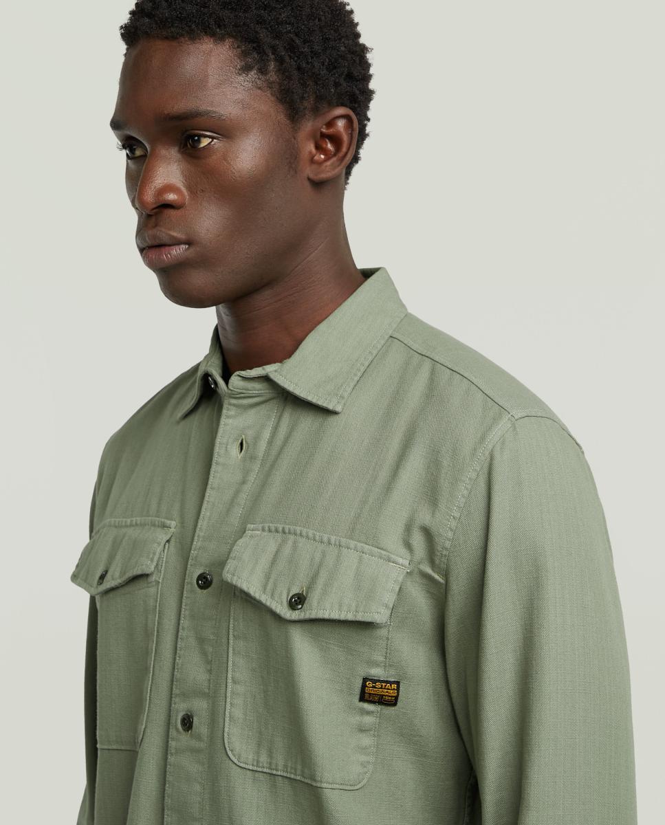 Imagen 3 de Camisa de hombre de corte entallado - G-Star - Verde Verde
