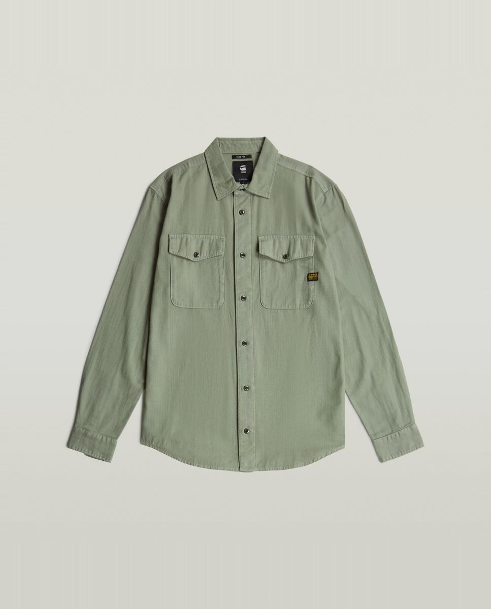 Imagen 5 de Camisa de hombre de corte entallado - G-Star - Verde Verde