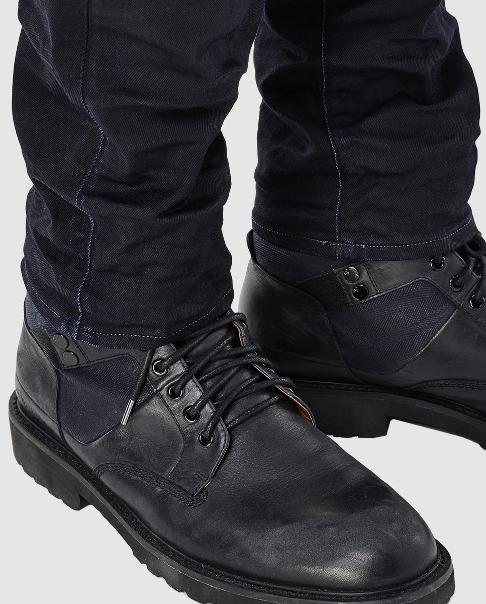 Calças de ganga de homem G-Star Raw 3301 slim azul Azul-marinho-4
