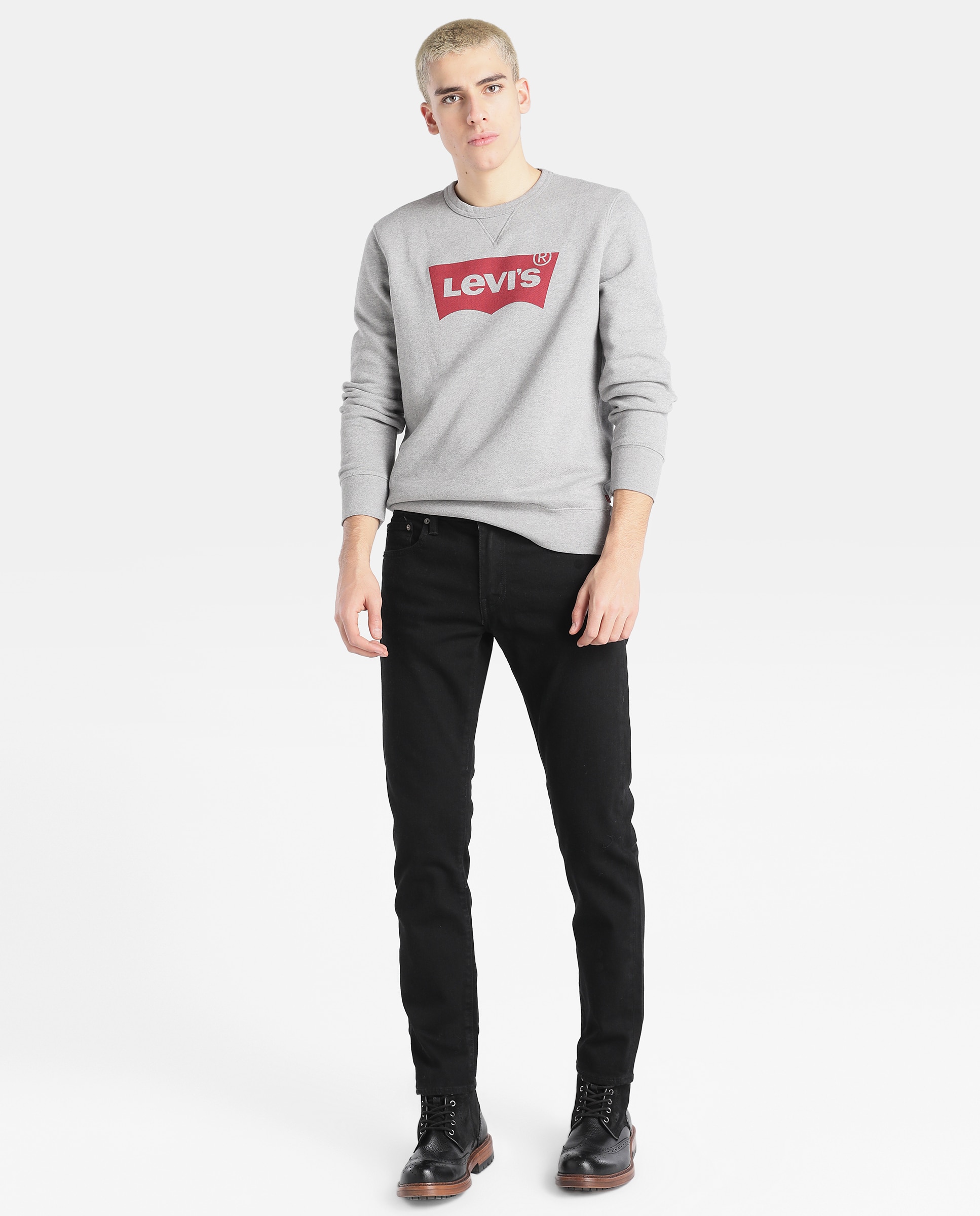 Jeans de homem Levi's 502 regular pretas Preto-4