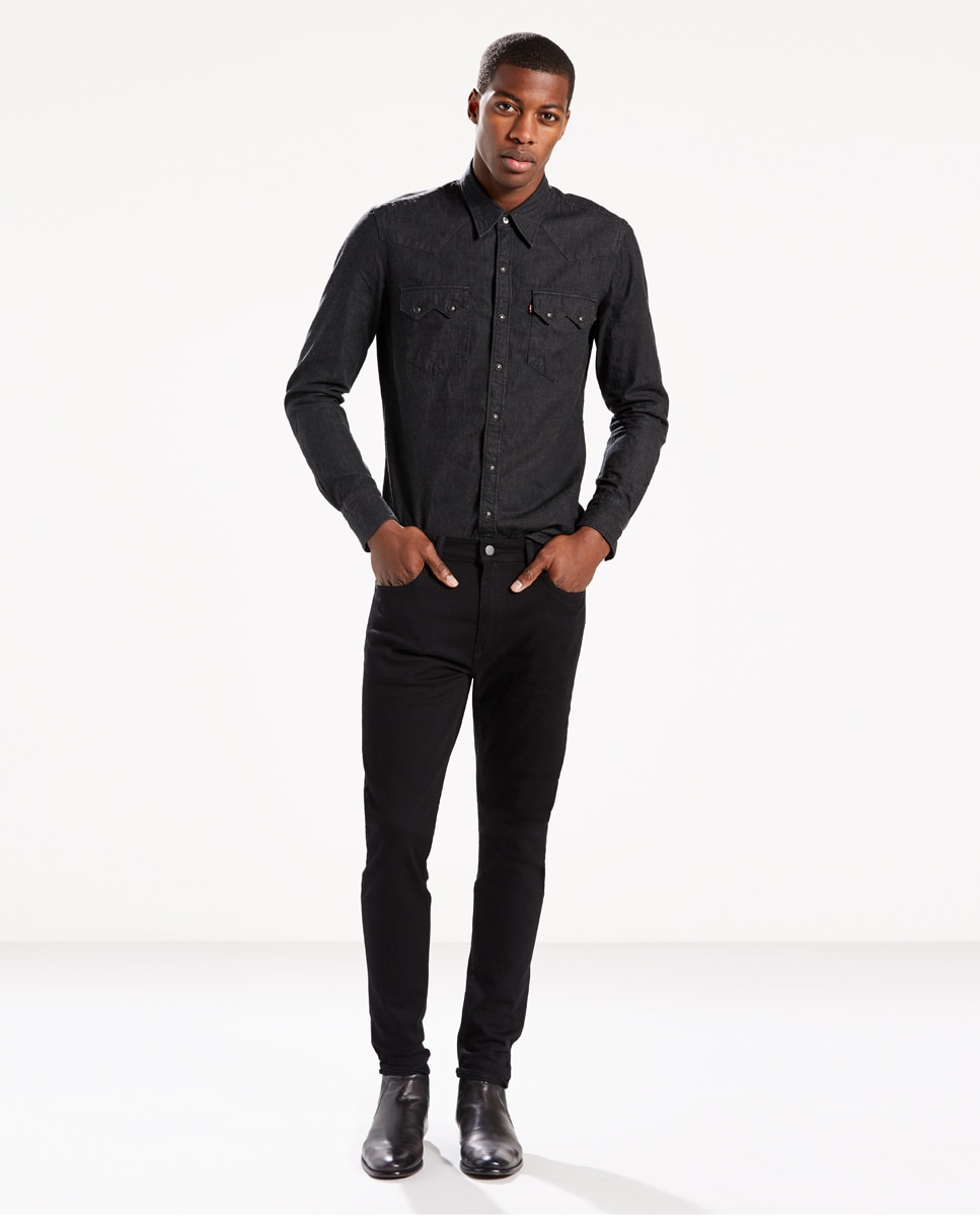 Imagem 0 de Jeans de homem Levi's 512 slim tapered pretas