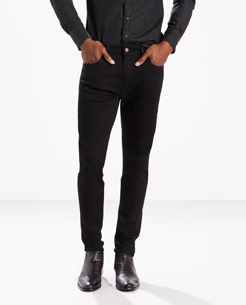 Jeans de homem Levi's 512 slim tapered pretas Preto-2