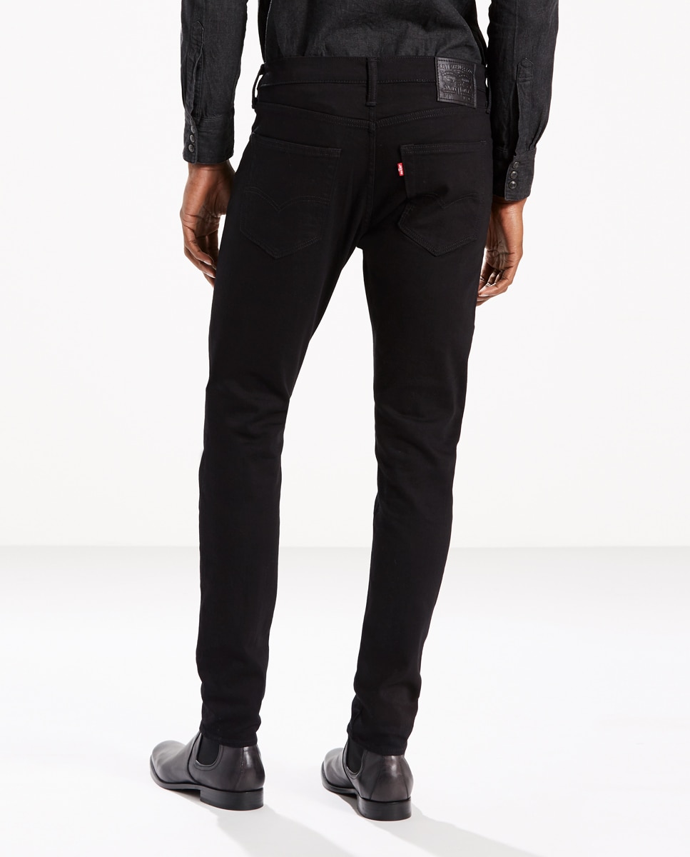 Jeans de homem Levi's 512 slim tapered pretas Preto-3