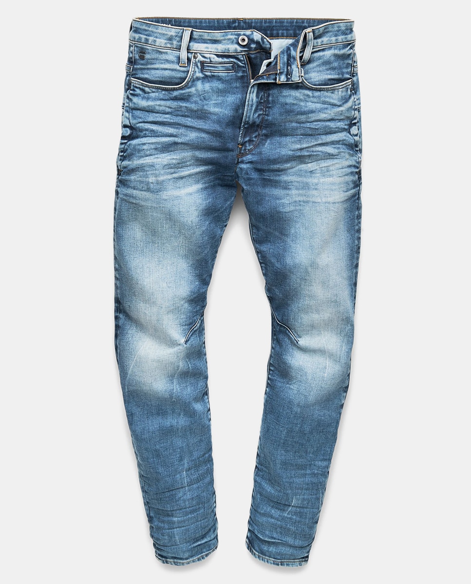 Jeans de homem G-Star Raw D-Staq 3D skinny azuis Azul-5