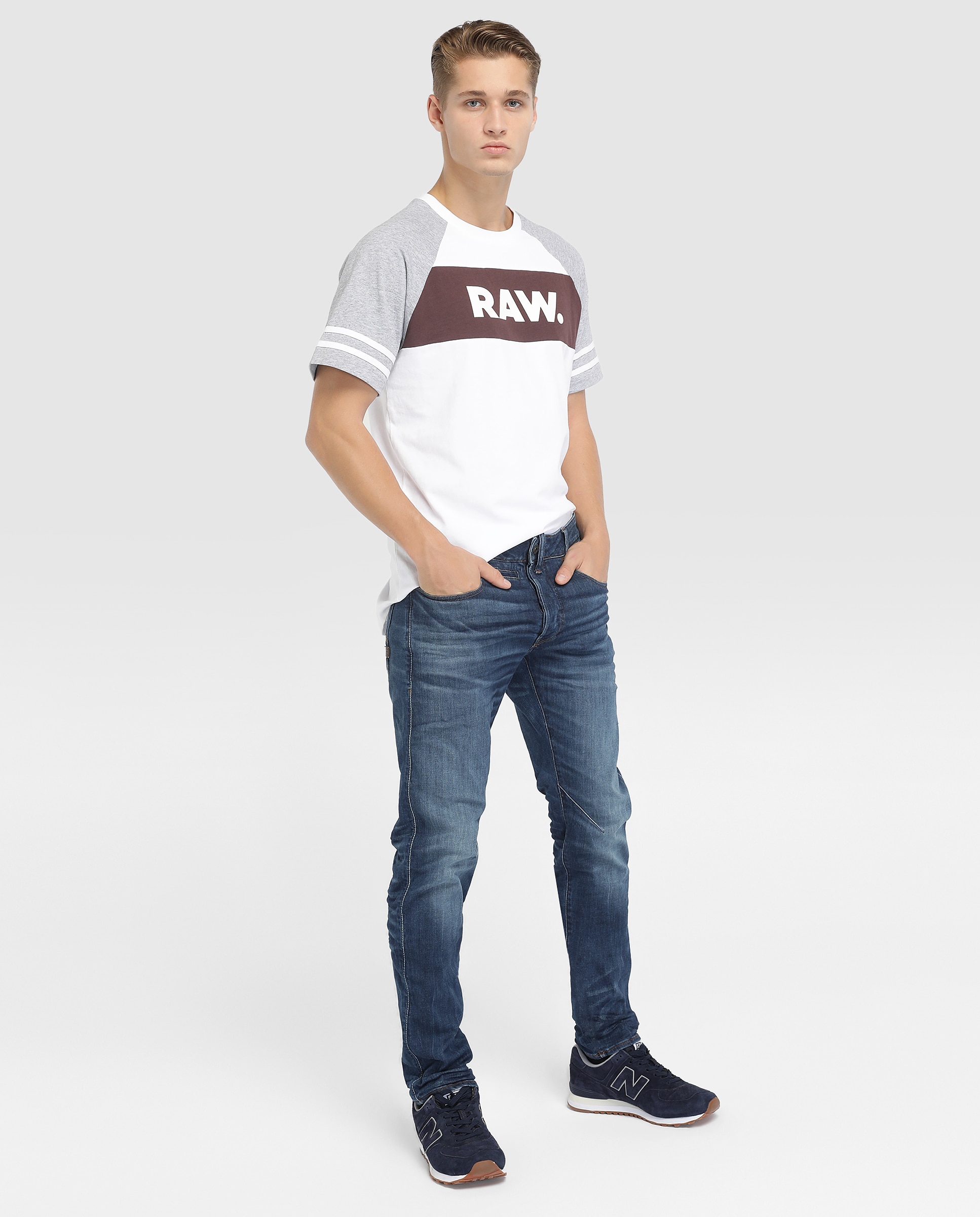 Jeans de homem G-Star Raw slim azul Azul-1