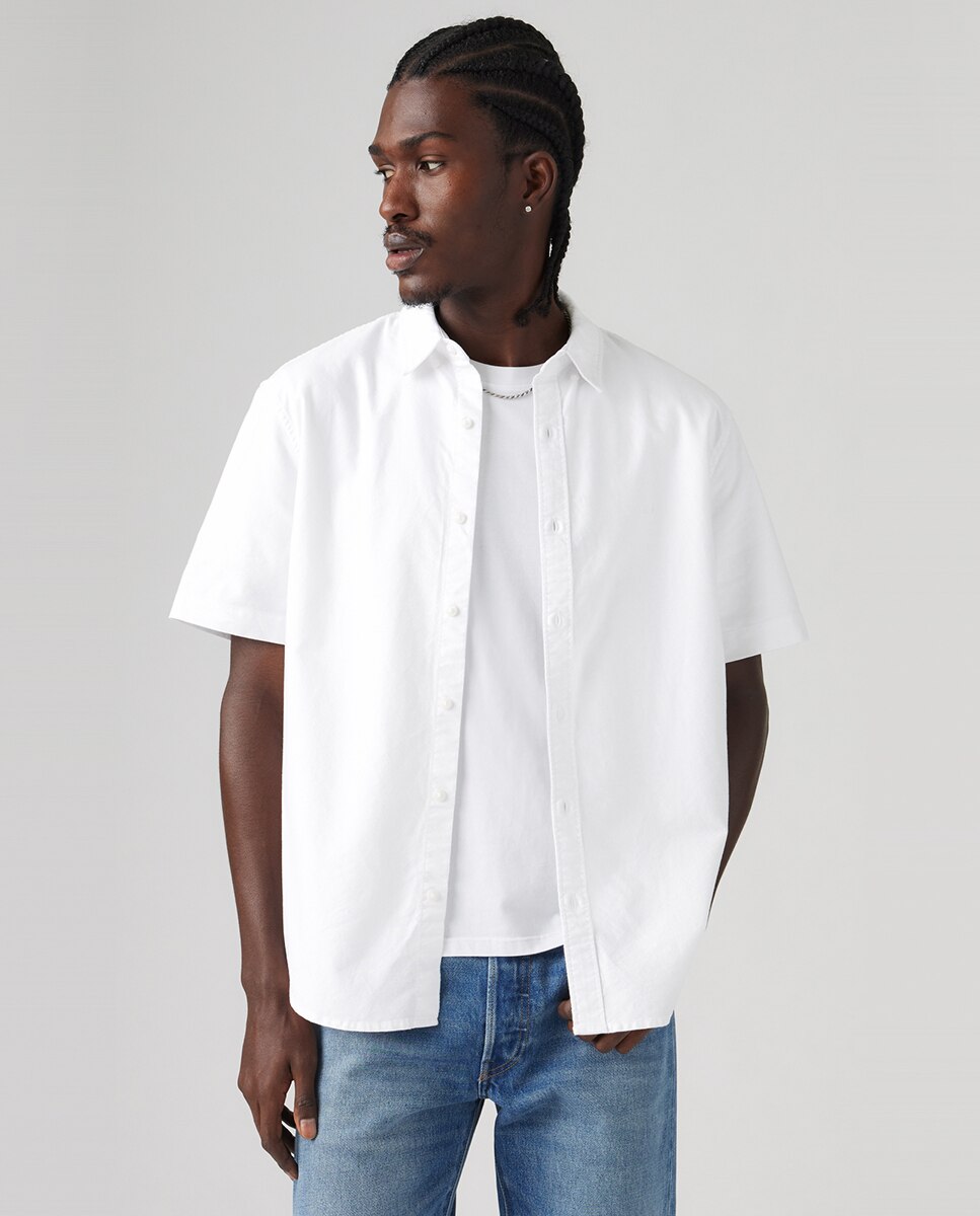 Camisa de Algodão Relaxed Branco-1