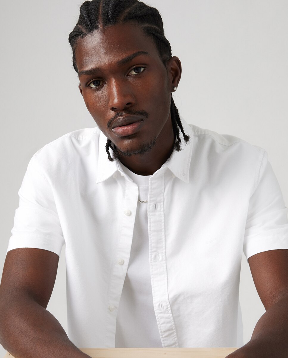 Camisa de Algodão Relaxed Branco-3