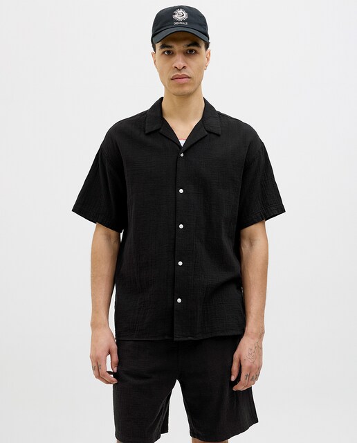 Camisa de hombre de manga corta relaxed fit